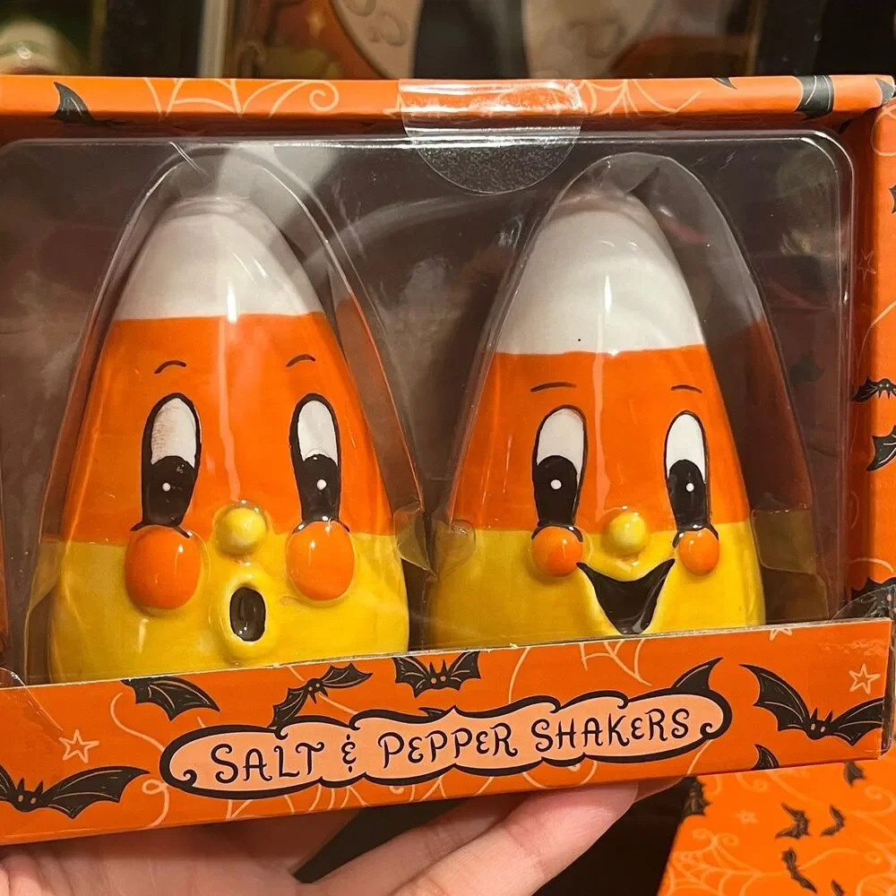 Johanna Parker Halloween Candy Corn Salt & Pepper Shakers